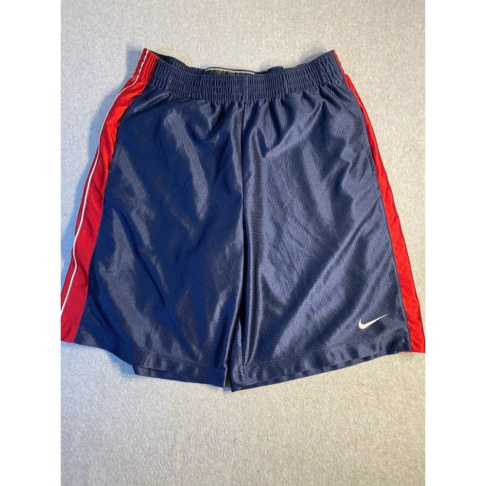 Nike Basketball Shorts Mens Size L Logo Elastic Waist Drawstring Gym Workout‎